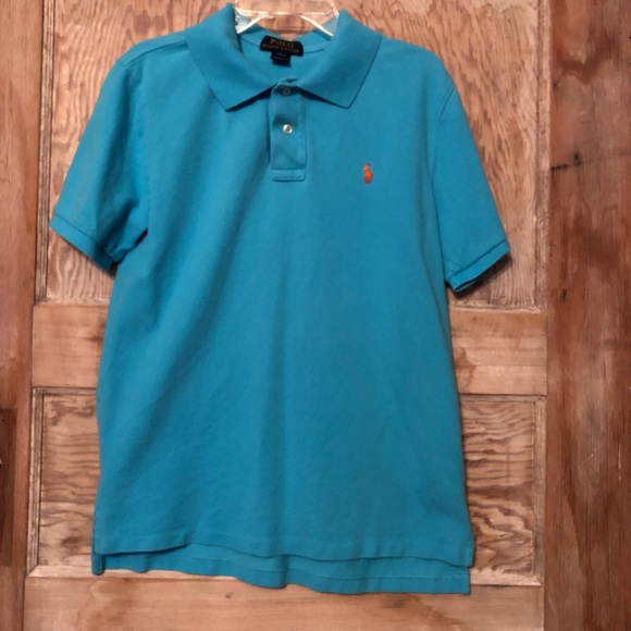 turquoise ralph lauren polo shirt